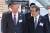 지난해 7월 4일 허창수 전국경제인연합 회장(왼쪽)과 도쿠라 마사카즈 게이단렌 회장이 서울 여의도 전경련 회관에서 열린 제29회 한일재계회의에 참석해 대화를 나누고 있다. 뉴스1 
