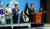 국회 보건복지위원회 소속 더불어민주당 의원들이 13일 오후 서울 여의도 국회에서 국민연금 기금운용 개악 규탄 성명 발표 기자회견을 하고 있다. 뉴시스