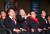 김기현(왼쪽부터), 안철수, 황교안, 천하람 국민의힘 당대표 후보가 지난 8일 오후 경기도 일산 킨텍스에서 열린 국민의힘 제3차 전당대회에 참석해 있다. 뉴스1