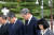 고(故) 노태우 전 대통령의 아들 재헌씨가 지난해 10월 광주 북구 운정동 국립5·18민주묘지를 찾아 참배하고 있다. 뉴스1