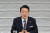 윤석열 대통령이 지난 17일 도쿄 일본경제단체연합회관에서 열린 한일 비즈니스라운드 테이블에서 발언하고 있다. 대통령실 