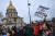 20일 프랑스 파리에서 '정년 2년 연장'을 담은 연금 개혁안에 반대하는 시위가 열리고 있다. EPA=연합뉴스