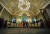 지난 2013년 3월 21일(현지시간) 모스크바 크렘린 성에서 시진핑 중국 국가주석과 블라디미르 푸틴 러시아 대통령이 회담하고 있다. AP=연합뉴스