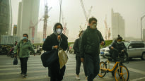 [사진] 베이징 올해 최악 황사 … 오늘 한국 덮친다