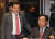 국민의힘 정진석 전 비상대책위원장과 박대출 의원이 23일 오후 국회에서 열린 의원총회에서 대화하고 있다. 연합뉴스