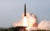 북한의 단거리탄도미사일(SRBM)인 KN-23. 변칙기동이 가능하다. 조선중앙통신