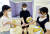김채원·김시현·유은서(왼쪽부터) 학생기자가 스타피쉬의 실내체육관 유고걸에서 농구 기본기를 배웠다. 