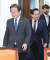 같은 날 오전 더불어민주당 이재명 대표(왼쪽)와 박홍근 원내대표가 국회에서 열린 최고위원회의에 참석하고 있다. [뉴스1]