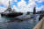 지난 1월 오하이오급 핵전략잠수함 USS네바다(SSBN-733)가 태평양 괌 아르파항구에 정박했다. [사진 미 해군]