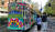 18일(현지시간) 이탈리아 밀라노 시내를 운행하는 트램에 한국 전통 단청 무늬가 입혀져 있다. '단청 트램'은 한식 팝업스토어를 운영하기 위해 기획됐다. 홍지유 기자