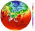 20일 아시아 지역의 최고온도 분포도. 붉은색이 진할수록 기온이 높으며 회색 영역은 40도를 넘는 지역을 말한다. 인도와 동남아시아 지역에서부터 한국과 일본, 중국 등 동북아시아 지역까지 이례적인 고온 현상이 나타났다. Climate Reanalyzer
