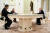 블라디미르 푸틴(오른쪽) 러시아 대통령이 16일(현지시각) 러시아 모스크바 크렘린에서 리상푸(왼쪽) 중국 국방부장과 회담하고 있다. 가운데는 세르게이 쇼이구 러시아 국방부 장관. [타스=연합뉴스]
