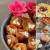 양선아씨의 백패킹 요리. 왼쪽부터 시계 방향으로 곶감호두말이, 사과브리치즈, 어묵듬뿍떡볶이와 만두·핫도그, 빵모닝. [사진 양선아] 
