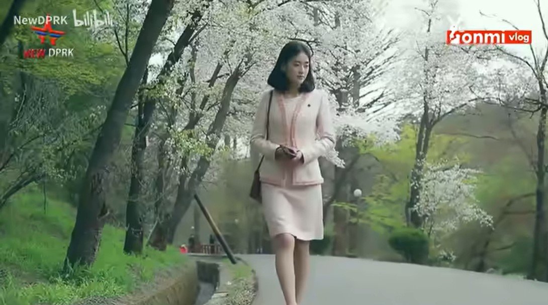 북한 유튜버 연미. 사진 비리비리 영상캡처 