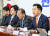 국민의힘 김기현 대표가 24일 오전 국회에서 열린 최고위원회의에서 발언하고 있다. 연합뉴스