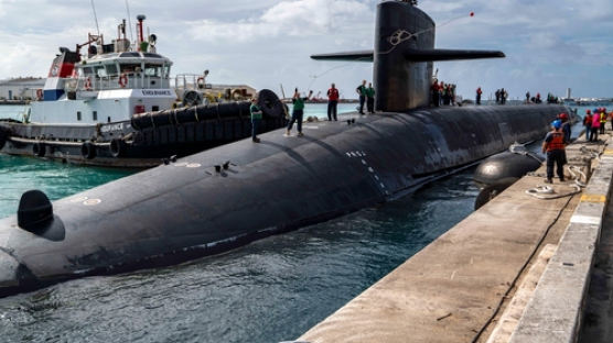 전술핵탄두 탑재 핵잠수함 괌 기항… 한미동맹 위력 과시