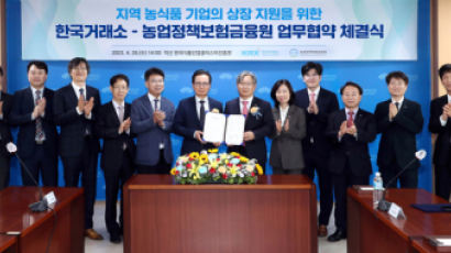 농금원, 한국거래소와 농식품 기업 상장 위한 협약 체결