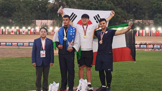 K-토르 박시훈, 아시아 청소년선수권 대회 기록으로 투포환 금메달