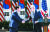 미국을 국빈 방문한 윤석열 대통령과 조 바이든 미국 대통령이 26일(현지시간) 워싱턴 백악관에서 한·미 정상회담을 한 뒤 인사하고 있다. 강정현 기자 