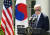 조 바이든 미국 대통령이 지난달 26일 워싱턴DC 백악관 로즈가든에서 열린 한미 정상회담 공동 기자회견에서 취재진 질문에 답하고 있다. 대통령실사진기자단