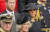 영국 국왕 찰스 3세, 카밀라 왕비, 메건 마클, 해리 왕자(왼쪽 하단부터 시계 방향)가 지난 2022년 9월 19일 런던 웨스트민스터 사원에서 열린 엘리자베스 2세 여왕의 장례식에 참석하고 있다. AP=연합뉴스