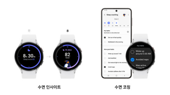 삼성, 새로운 워치 운영체제 공개…"수면 관리, 피트니스 기능 향상"