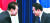 윤석열 대통령과 기시다 후미오 일본 총리가 3월 16일 도쿄 총리 관저에서 열린 한일 정상 공동 기자회견을 마친 후 악수하는 모습. 뉴시스.