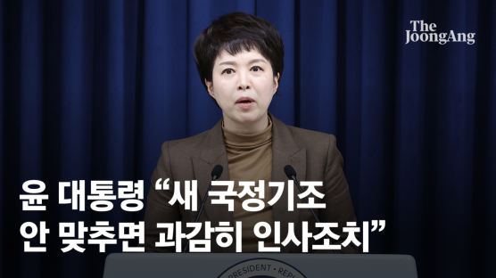 [속보] 尹 “새 국정기조 맞추지 못하면 과감히 인사조치”