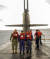 지난달 18일 미국 괌 미군 기지를 방문한 한국 해군 잠수함사령관 이수열(왼쪽부터) 소장과 일본 해상자위대 잠수함함대사령관 다와라 다테키 중장, 미 7잠수함전단장 릭 시프 준장이 전략핵잠수함(SSBN) ‘메인함’에 승함해 기념사진을 찍고 있는 모습. 연합뉴스