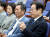 이재명 더불어민주당 대표가 14일 오후 서울 여의도 국회에서 열린 쇄신 의원총회에서 의원들의 발언을 경청하고 있다. 뉴스1