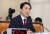 박민식 국가보훈부 장관 후보자가 22일 오전 국회 정무위원회에서 열린 인사청문회에서 의원질의에 답변하고 있다. 연합뉴스