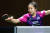 남아공 더반에서 열린 세계탁구선수권대회 여자 단식에 출전한 신유빈. 사진 대한탁구협회