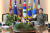 김승겸 합참의장(오른쪽)이 지난 24일 합동참모본부에서 스웨덴 총사령관 미카엘 비디엔 공군대장을 접견하고 있다. 뉴스1