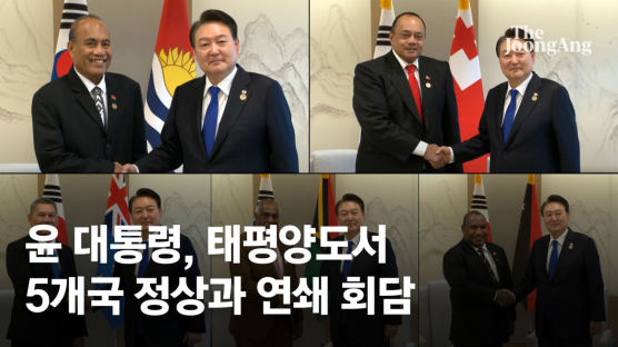 尹, 태평양 도서 5개국 정상회담…"푸른 태평양 협력 강화하자"