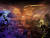 중국 허난성 안양의 조조 고릉박물관 지하 1층 제2전시실에 걸려있는 관도전투 그림. 안양=신경진 특파원