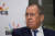 세르게이 라브로프 러시아 외무장관이 1일 남아공에서 열린 브릭스 외무장관회의에 참석한 모습. AP=연합뉴스