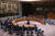 유엔 안전보장이사회가 지난 2일(현지시간) 미국 뉴욕 유엔본부에서 제9337차 회의를 열고 북한의 비확산 문제를 논의하고 있다. AFP, 연합뉴스