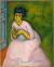 강렬한 색채를 사용하며 야수파 화가로 활동하기도 했다. 훗날 그의 부인이 되는 에밀리엔의 모습을 담은 ‘분홍색 옷을 입은 여인’은 빈센트 반 고흐의 영향을 받았다. ⓒ Centre Pompidou, MNAM-CCI/Bertrand Prevost/Dist. RMN-GP 