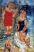 세 여인이 최신 수영복을 입고 물놀이하는 대형작품을 선보이기도 했는데, 이는 그가 패션이라고 하는 세계와 무관하지 않았다는 점을 설명해준다. ⓒ Centre Pompidou, MNAM-CCI/Jean-Francois Tomasian/Dist. RMN-GP
