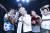 3년 만의 신곡 '야근'으로 돌아온 록밴드 크라잉넛(왼쪽부터 이상면·김인수·박윤식·한경록·이상혁)을 지난 5일 서울 마포구의 작업실에서 만났다. 권혁재 사진전문기자