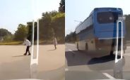 ”버스가 떼어놓고 갔어유”…노부부 손짓에 고속도로 추격전