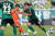 프로축구 전북 공격수 조규성(오른쪽)이 11일 강원전에서 멀티골을 터트리며 승리를 이끌었다. 사진 프로축구연맹