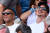 조코비치와 루드의 결승전을 관중석에서 지켜본 축구 스타 음바페(왼쪽)와 이브라히모비치. AFP=연합뉴스