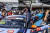 지난 9~11일 열린 ‘2023 TCR 월드 투어’ 이탈리아 대회에서 BRC 현대 N 스쿼드라 코르세팀 소속 노버트 미첼리즈 선수가 첫 번째 결승 레이스를 마치고 기뻐하는 모습. 사진 현대차그룹