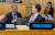 국제해양법재판소(ITLOS) 재판관 당선된 이자형 외교부 국제법률국장(왼쪽). 사진 주유엔대표부  