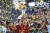 스페인 공격수 호셀루(가운데)가 UEFA 네이션스리그 시상식에서 우승 트로피를 들어 올리고 있다. AFP=연합뉴스