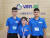 베트남 하노이 인력송출업체 비나(VINA) JSC에서 일본 이주를 준비하고 있는 베트남 청년들. 왼쪽부터 호 반 홍(18), 부 티 쑤언 하(19), 응우옌 꽈 중(20). 하노이=이영근 기자