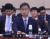 최재해 감사원장이 지난 20일 오후 서울 여의도 국회에서 열린 법제사법위원회 전체회의에서 의원들의 질의를 듣고 있다. 뉴스1