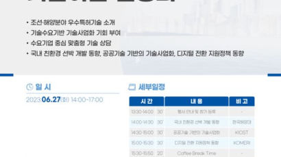 한국해양대, 해양클러스터 기술이전 설명회 개최