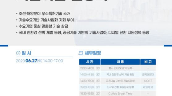 한국해양대, 해양클러스터 기술이전 설명회 개최